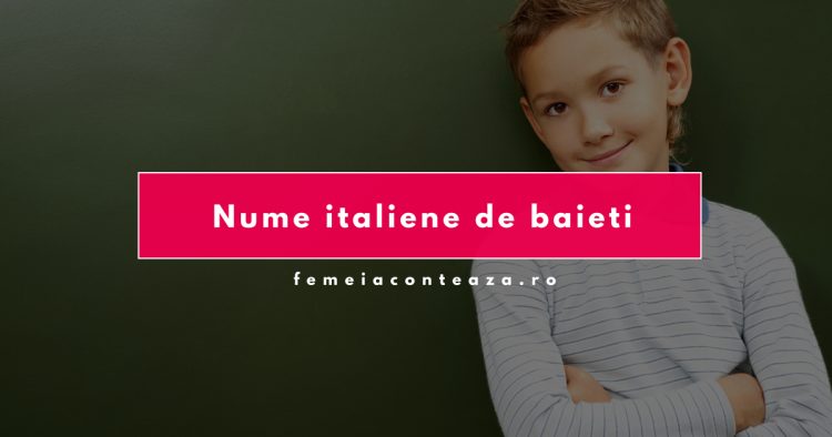 Nume italiene de băieţi